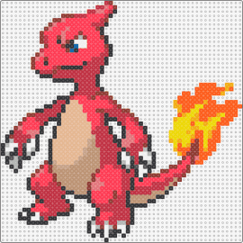 Charmeleon - charmeleon,pokemon,charmander,evolution,flame,fiery,gaming,character,red,orange,tan