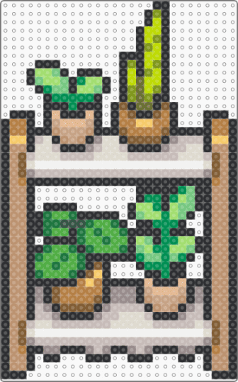 Group of plants - beige,green