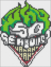 Joker (Why So Serious) - joker,batman,dc comics,gripping,detailed,character,villain,green,white
