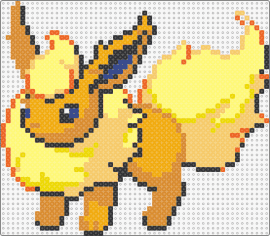 Shiny Flareon - flareon,pokemon,eevee,evolution,character,fiery,gaming,yellow,orange