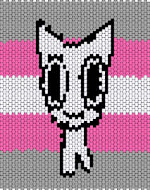 ADHD Demi girl flag thingy - beige,pink
