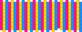 Pan Cuff - pink,yellow,light blue