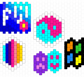 vaporwave charms - pink,light blue,purple,vaporwave,windows,fiji