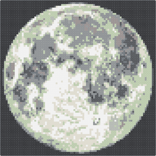 Glowing Moon! - gray,beige