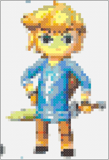 Island Toon Link - white,light blue,orange,yellow,beige,colorful