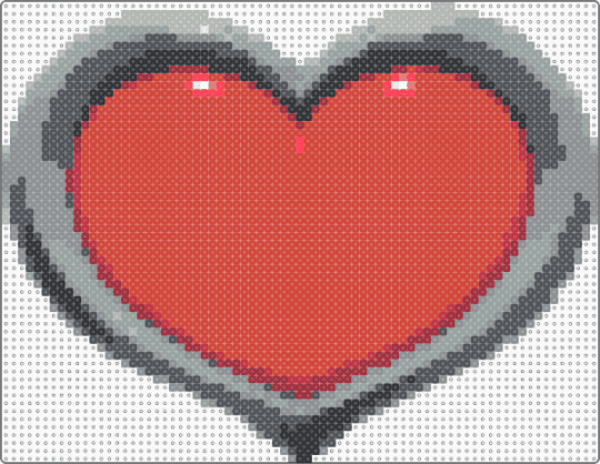 Echoes of wisdom heart container zelda - gray,red