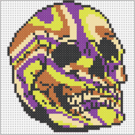 Trippy Skull 3 - trippy,colorful,skull,halloween