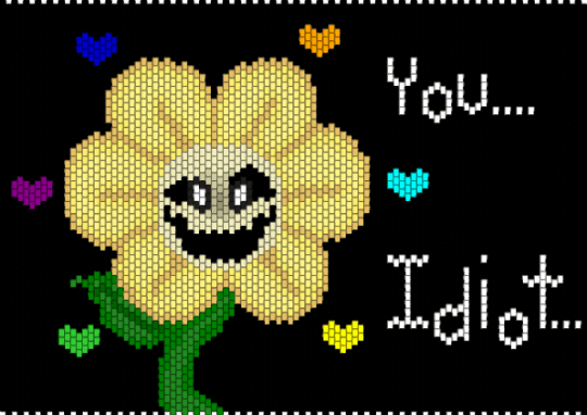 Flowey + souls drawing - black,yellow,cotdfantasy,flowey,undertale