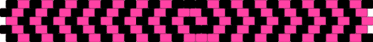 Black & Pink swirl cuff - black, pink
