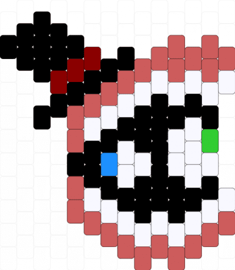 Caine charm - red