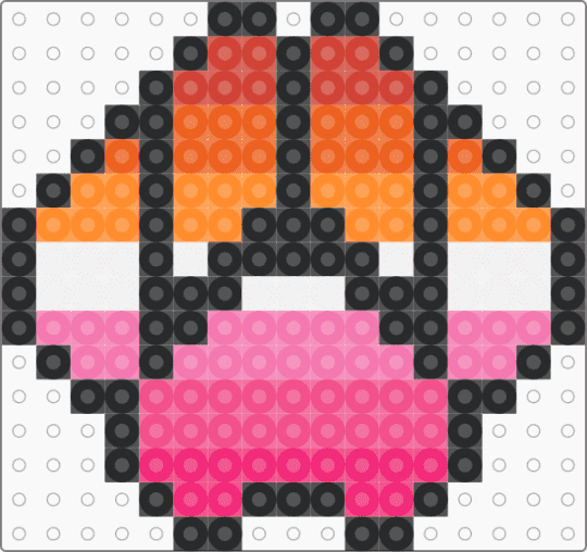 LESBIAN PAW XP - orange, pink