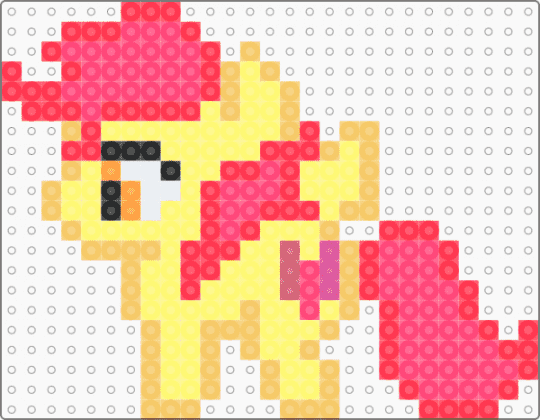 Apple Bloom! - red,yellow,apple bloom,cutie mark crusaders,cmc,mlp,my little pony