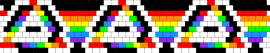 RAINBOW THERIAN CUFF - white,red,orange