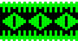 BLACK AND GREEN EYE CUFF! - green,black
