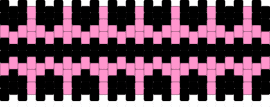 PINK AND BLACK CUFF - pink,black,cuff,simple,pattern