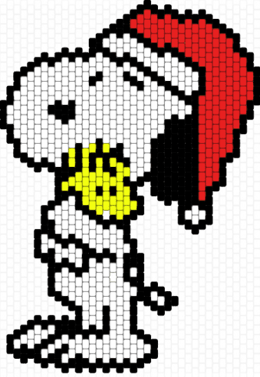 snoopy and woodstock - white,red