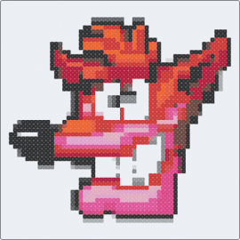Crash - crash bandicoot,playstation,video game,character,classic,nostalgia,red,pink