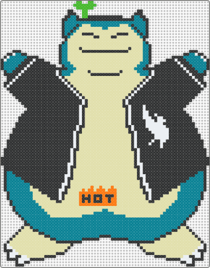 Illenium Snorlax - yellow,teal,pokemon,snorlax,illenium