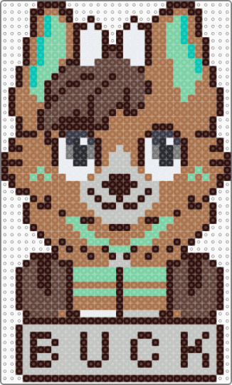 Buck Chibi - brown,tan,beige,furry,fursona,chibi,cute
