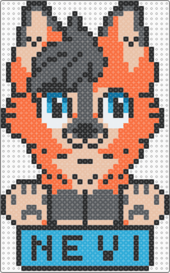 Nevi Chibi - beige, gray, orange