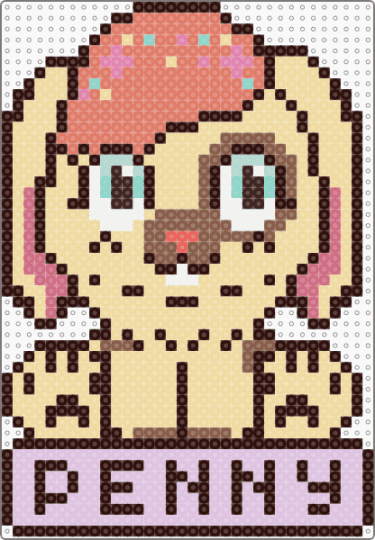 Penny Chibi - brown,beige,pink