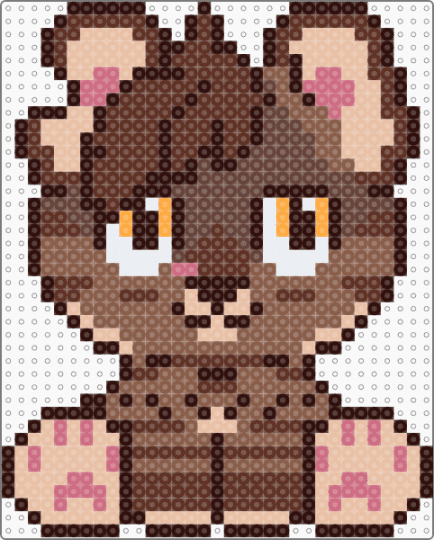 Kato Chibi Brown - brown,tan