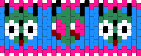 Invader zim - pink,light blue