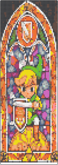 Link - beige,yellow,red,colorful
