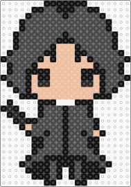 snape - snape,harry potter,wizard,chibi,magic,character,movie,book,black,tan