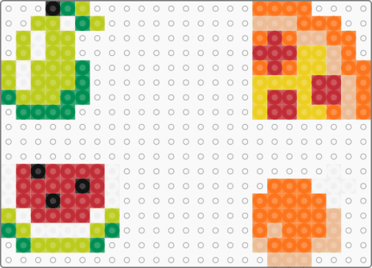 Food kit - green,orange,red