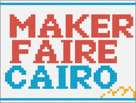 Maker faire - maker faire,sign,text,cairo,innovation,invention,community,red,blue
