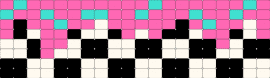 Checkerboard Frosting - pink,20x8,ladder,checkerboard,frosting
