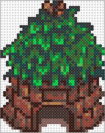 Junimo Hut - brown,green,gold