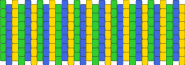 The Power of two - blue, green, yellow