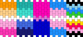 LGBTQ CUFF :D - orange,pink,light blue,purple,lgbtq,pride,lesbian,gay,bisexual,trans,queer