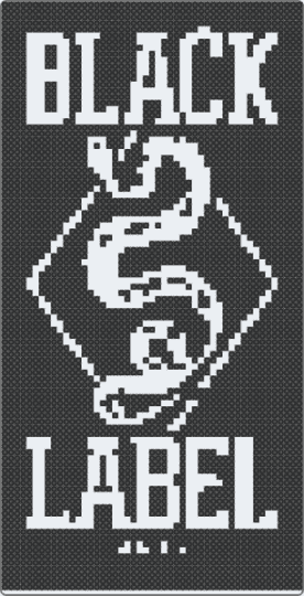 Black label - black