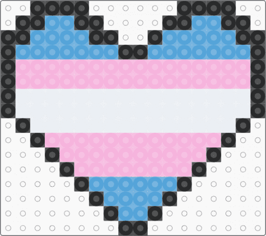 Trans Heart - light blue,pink,trans,transgender,lgbt,lgbtq,heart,trans heart