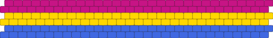 Pan Pride Cuff - pink,yellow,blue