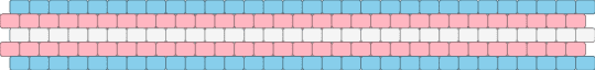 Trans Pride Cuff - light blue,pink