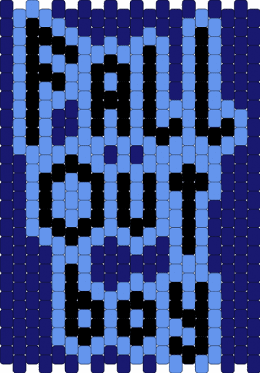 Fall out boy - light blue,purple