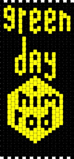 Green day - black,yellow