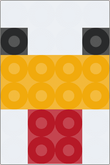 Minecraft Inspired Chicken - Azuen Time - red,orange