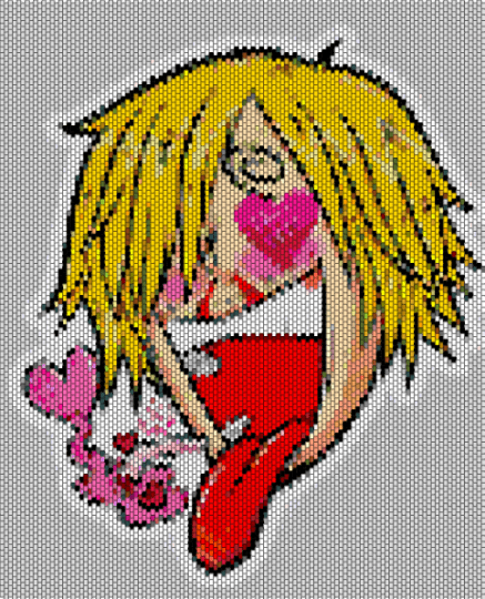 Simpin sanji - white,red,beige,pink,colorful