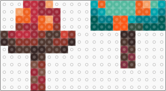 Minecraft Crimson and Warped Fungus - red,orange,brown,teal,minecraft,crimson fungus,warped fungus,mushroom,video games,gaming