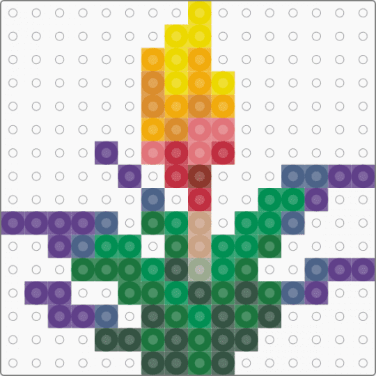 Minecraft Torchflower - green,purple,gray,minecraft,torchflower,flower,video games,gaming