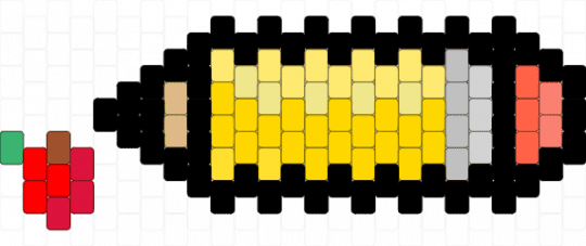 pencil - black,yellow,red