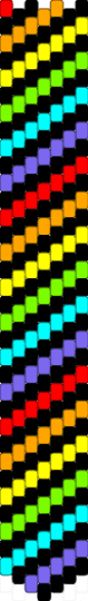 Silly scene tie - black,yellow,light blue,colorful