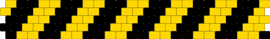 caution cuff!! - black,yellow,silly
