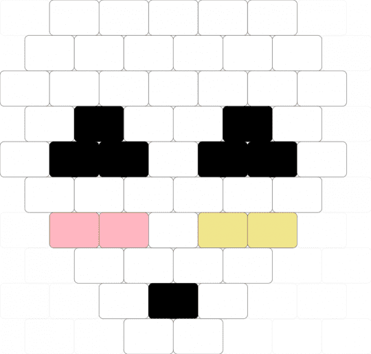 Gangle flat charm - white,pink,yellow,tadc,the amazing digital circus,gangle