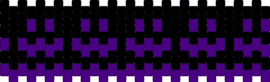 :3 cuff - black,purple,silly
